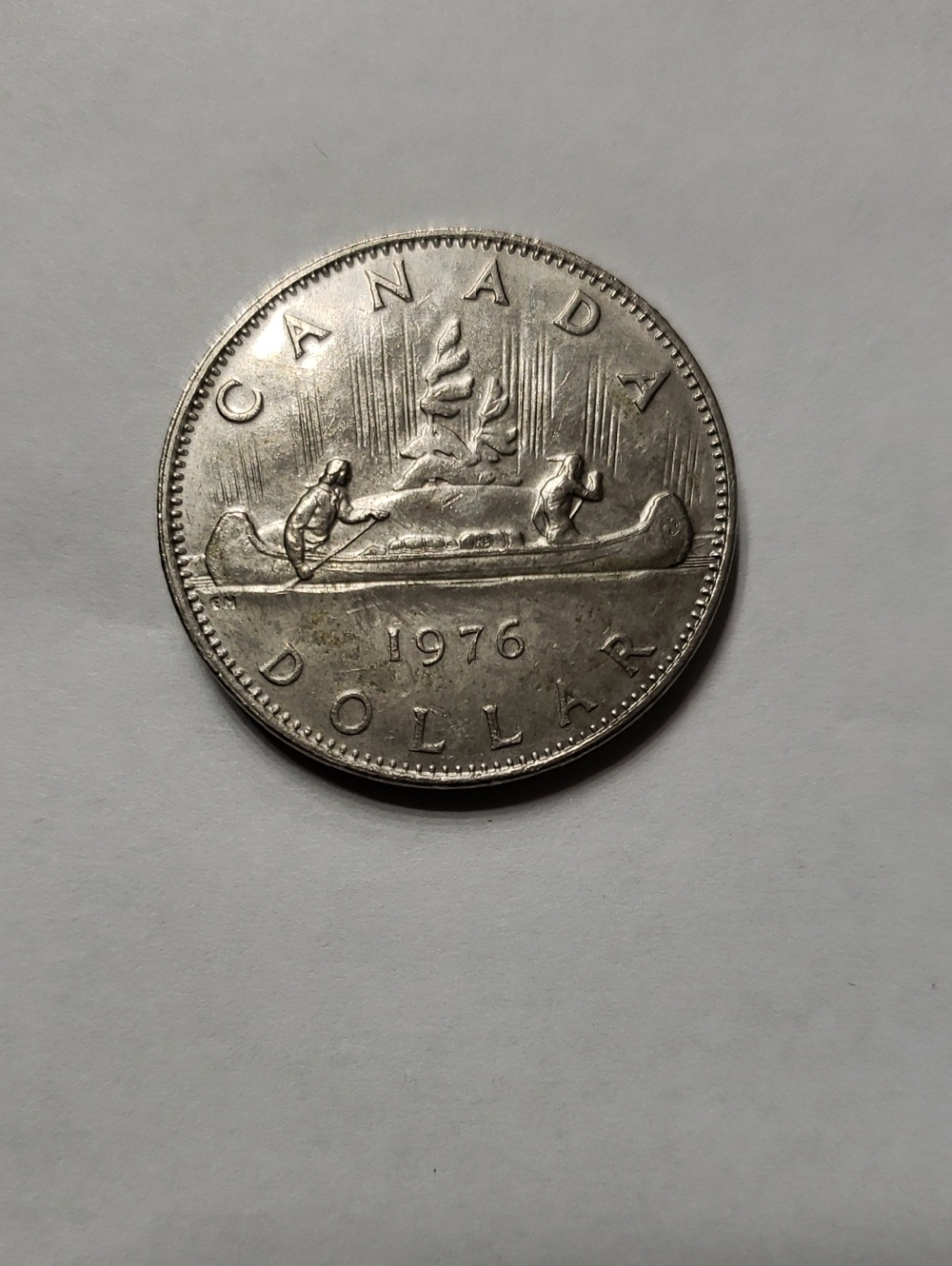Canada 1976 Silver Dollar Coin - Silver Tone